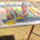 Buchholz Malreise-Malkurs Annette Brasch Kunstkurse mit Acrylmalerei und experimentellen Techniken