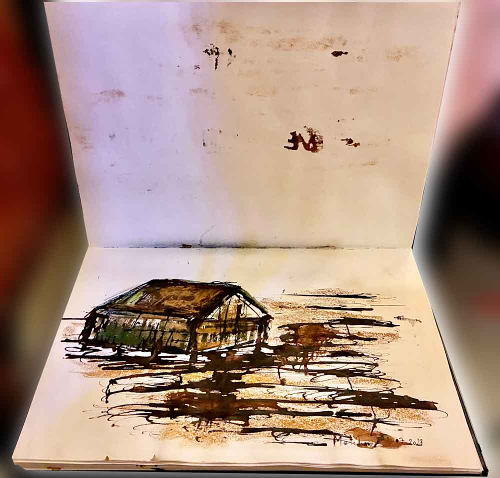 Skizzenbuch-Malkurs am Meer-brasch-kunstkurse