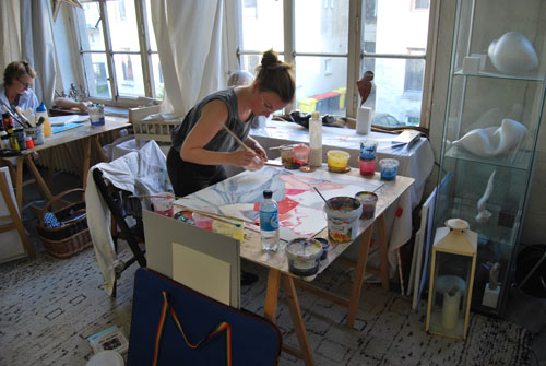 Malreise und kreative Kurse mit dem Atelier Annette Brasch sowie Kunstkurse Hamburg
