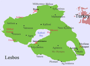 Malreise Griechenland, Insel Lesbos mit der Kunstschule Hamburg und FreundeInnen